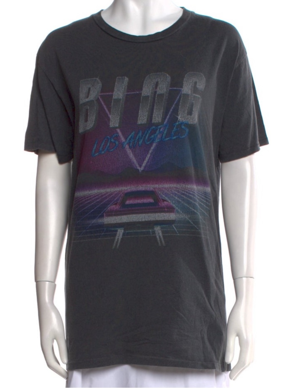 Anine Bing Black Retro 'Los Angeles' Graphic Tee